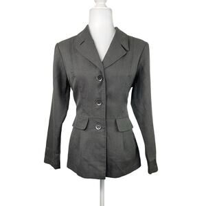 ALYN PAIGE Vintage 3-Button Gray Blazer Jacket